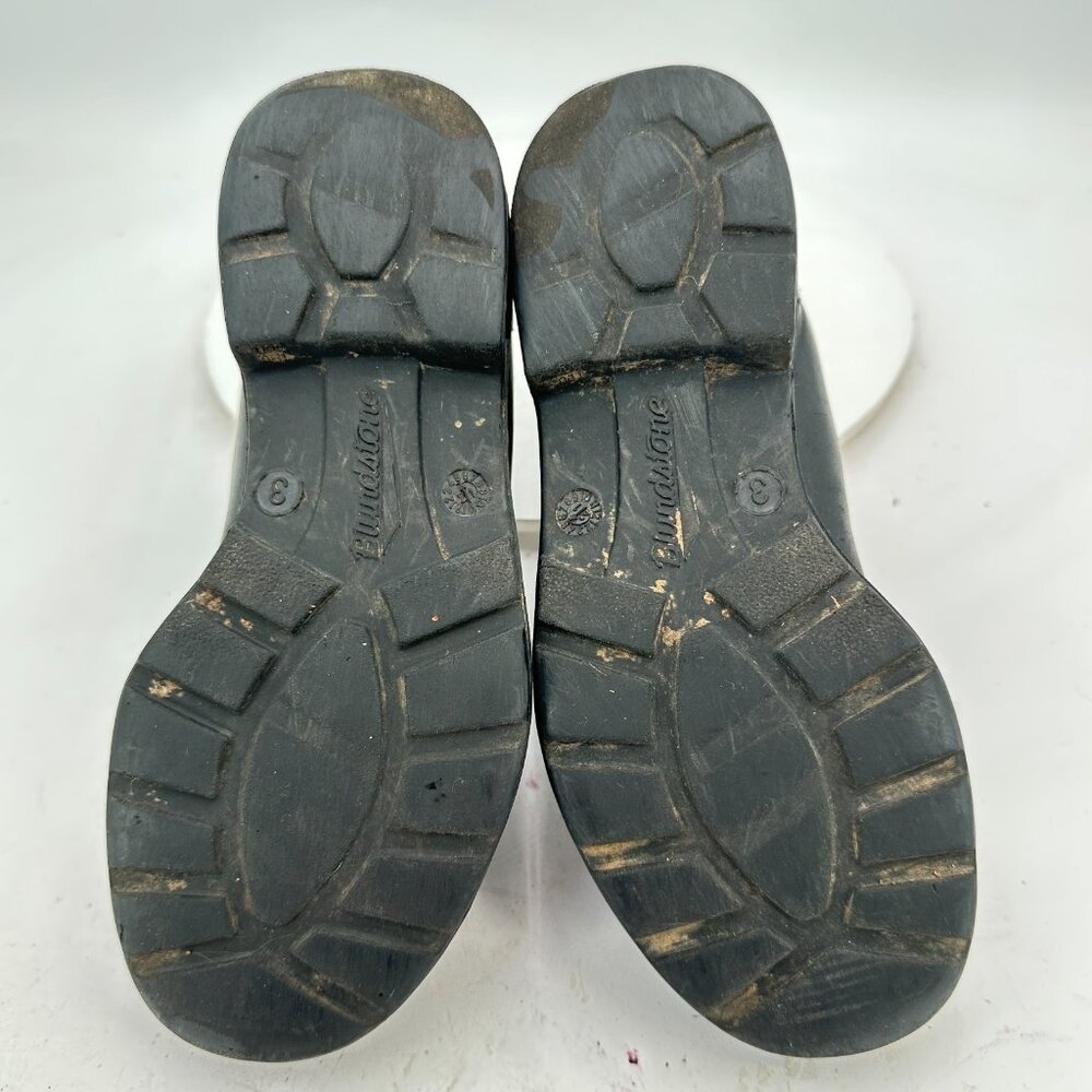 Blundstone Women Size 3 US 6 Black Leather Side Elastic Pull On Chelsea Boot - Picture 8 of 11